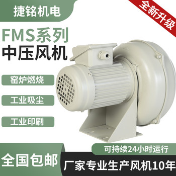 380V捷铭FMS-405A鼓风机低压散热耐高温冷风扇360°旋转离心风机