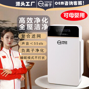 揚子負(fù)離子家用空氣凈化器吸毛寵物除甲醛去異味小型除煙臭味