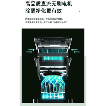 負(fù)離子家用空氣凈化器吸毛寵物除甲醛去異味煙昧