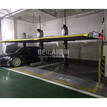 二層升降機械停車庫租賃過驗收,左右橫移機械停車場