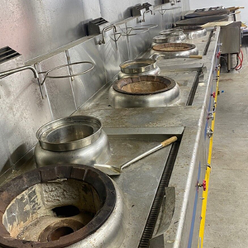 海口鑫旺酒店酒樓學校工廠食堂廚房設備維修節能廚具爐灶風機蒸柜