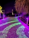 威海市公園彩色夜光步道彩色路面材料生產(chǎn)小區(qū)彩色熒光路面
