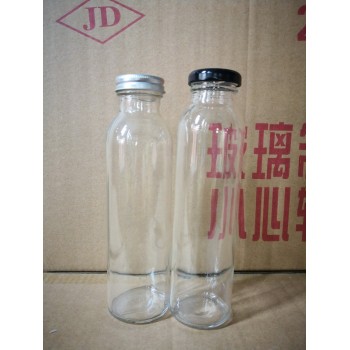 徐州譽(yù)華玻璃瓶廠家長(zhǎng)期定制出口玻璃飲料瓶配套蓋子