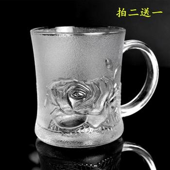 玻璃杯厂家加工定制雕花玻璃杯