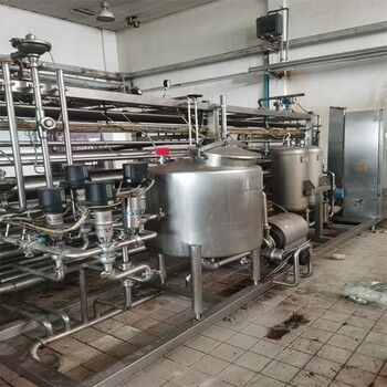 順達二手4000L管式殺菌機連續(xù)殺菌設備
