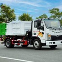 重汽豪沃國(guó)六藍(lán)牌勾臂垃圾車10噸可下地下室勾臂垃圾車