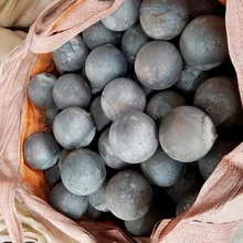 球磨機用高鉻合金鋼球礦用實心鐵球水泥廠鑄造耐磨鐵球