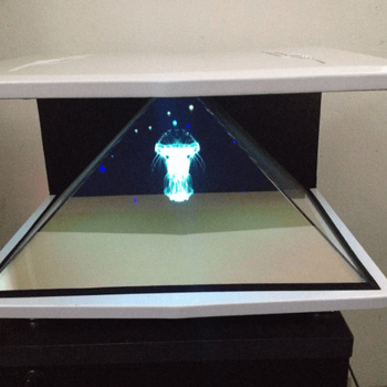 270度全息展柜珠寶立式展臺全息互動幻影成像金字塔