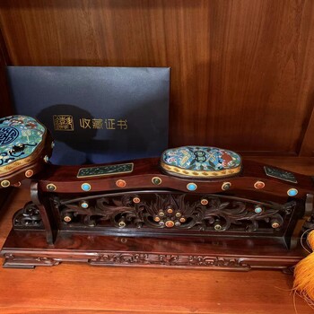 景泰藍花瓶擺件香爐神獸景泰藍工藝品純手工制作紫銅胎高溫燒制