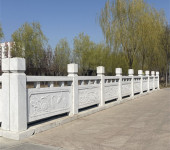 汉白玉栏杆预定加工厂-供应全国各地汉白玉石雕栏杆制作安装