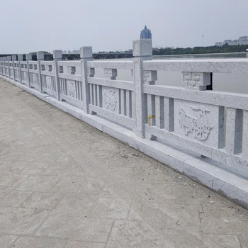 河道邊花崗巖石欄桿供應(yīng)-河道石欄桿花崗巖護(hù)欄定制事項