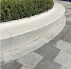烟台临街花坛树池真石丽泰科石现浇泰克石材料浇筑成型