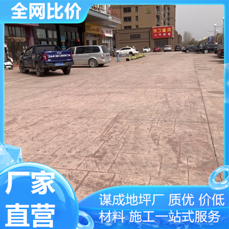亳州和县艺术混凝土压模地坪人行道