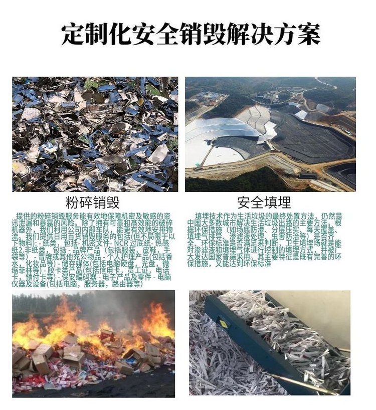 越秀区提供文件销毁 广州报废处置公司