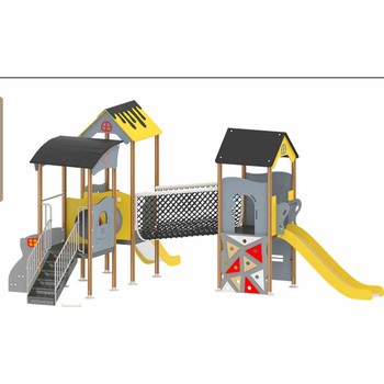 河北石家庄藁城幼儿园设备厂生产儿童PE板滑梯