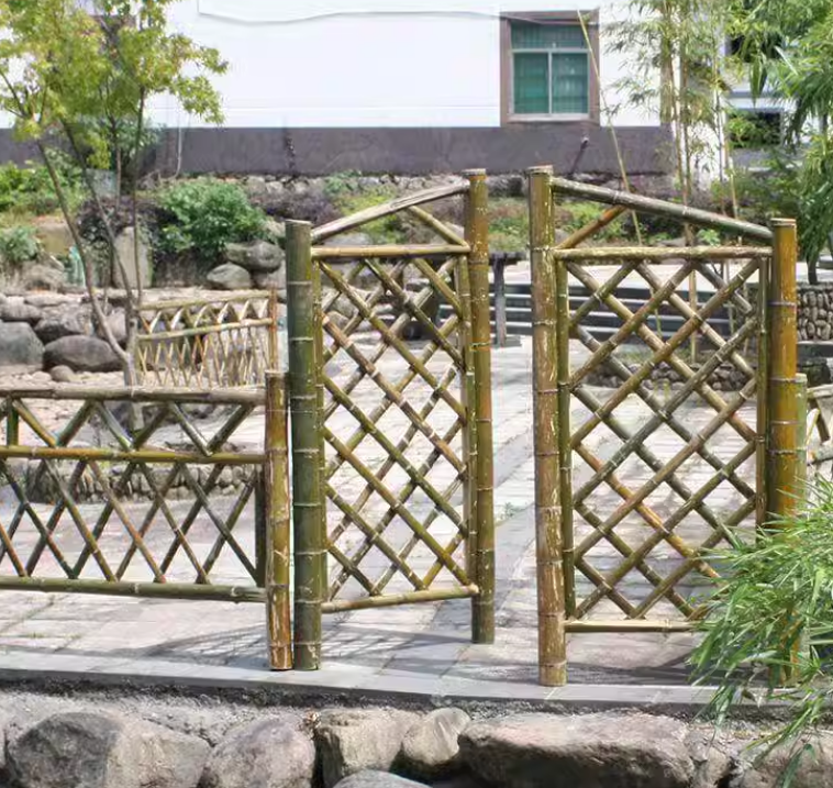德阳 竹篱笆 竹栏杆咸阳三原仿竹节护栏仿竹护栏