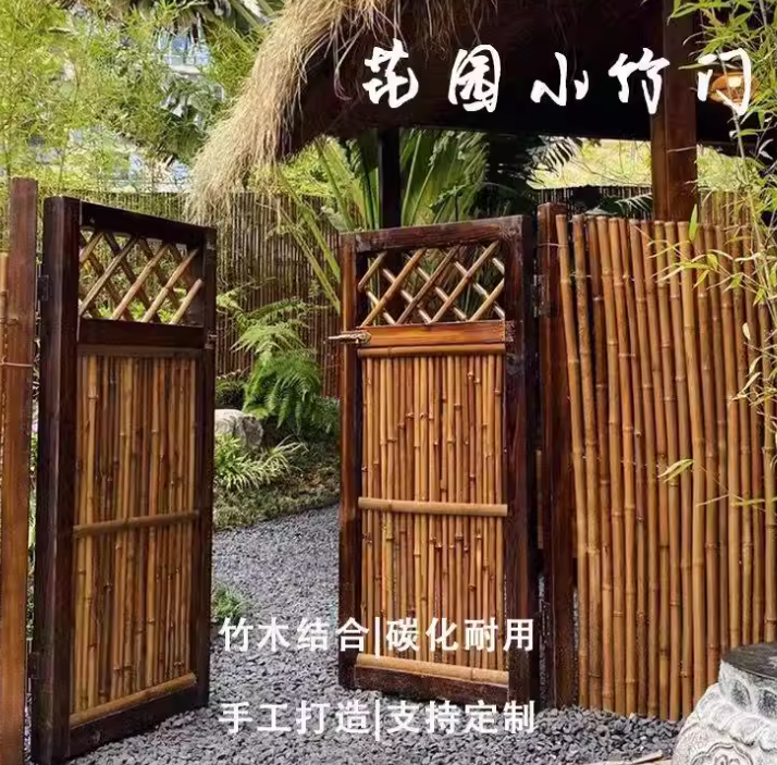 齐齐哈尔 竹篱笆 竹子围栏汉中略阳仿竹围栏仿竹护栏