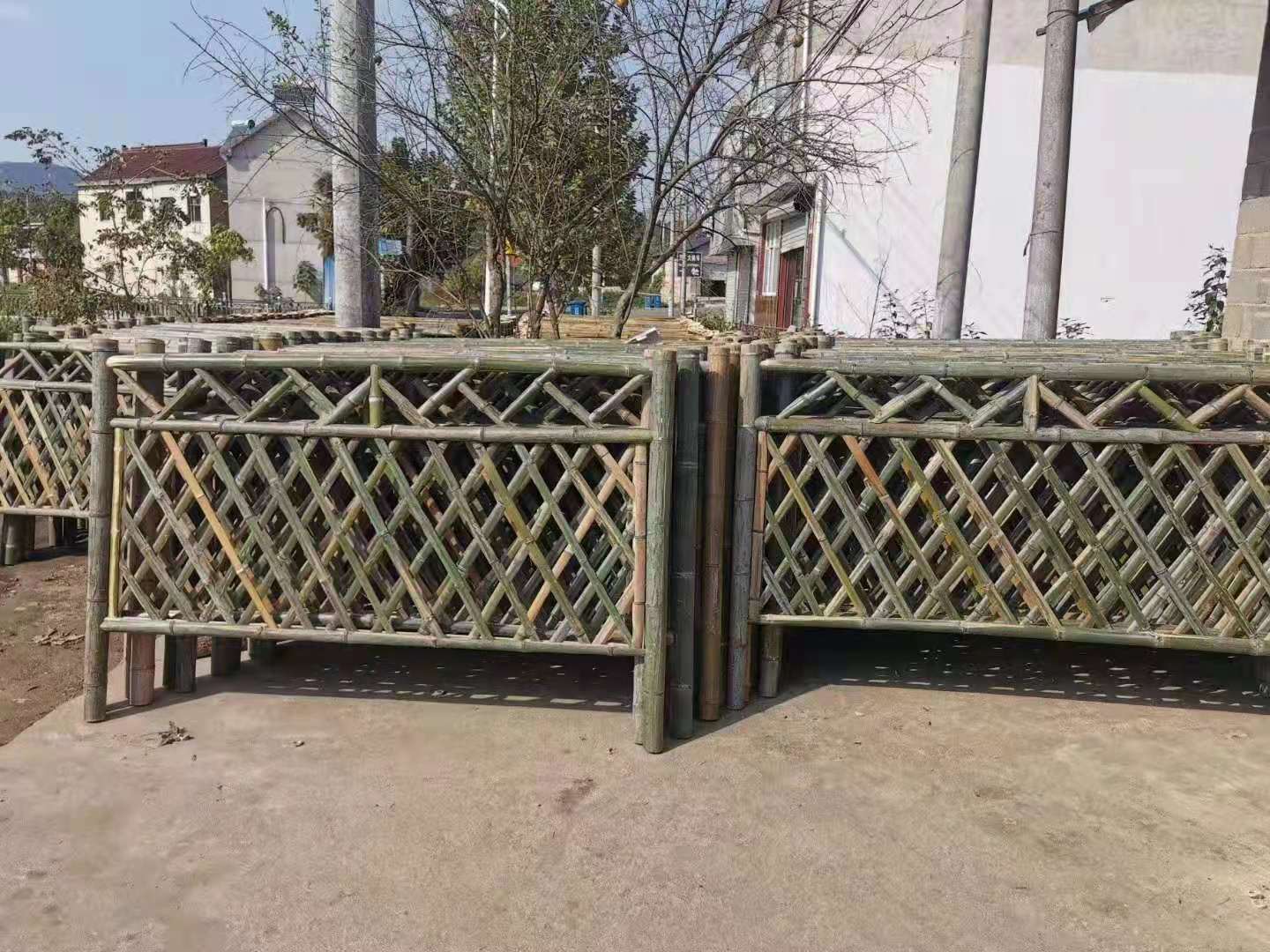 梅州 竹篱笆 菜园栅栏湘潭湘乡竹节围栏仿竹护栏