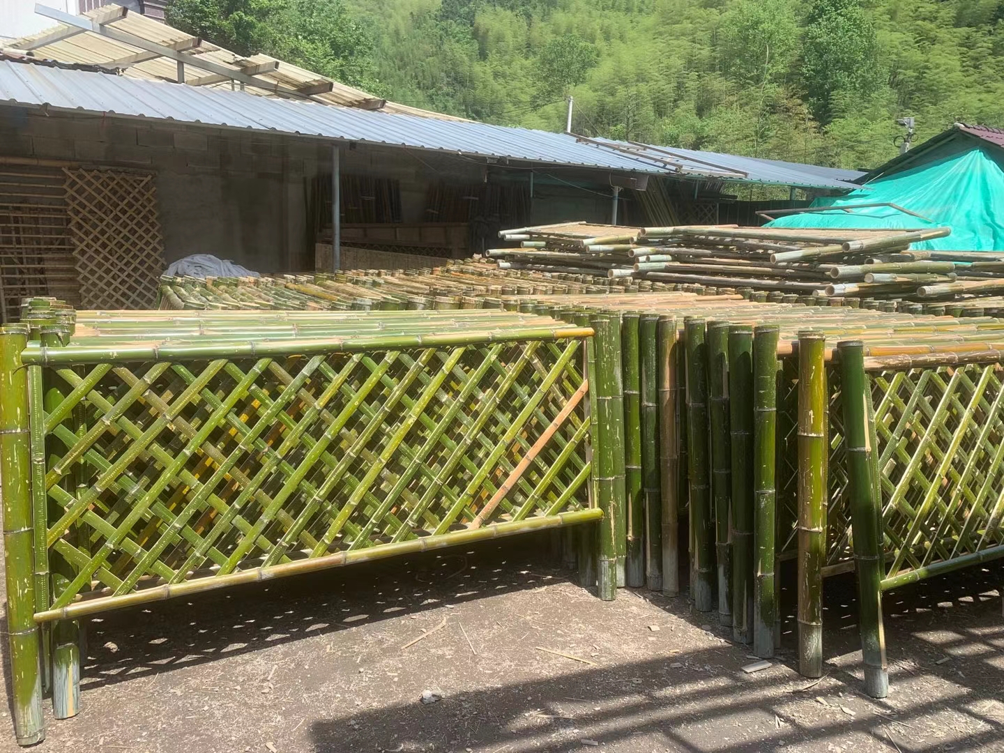 河池 竹篱笆 菜园栅栏深圳南山竹节护栏仿竹护栏