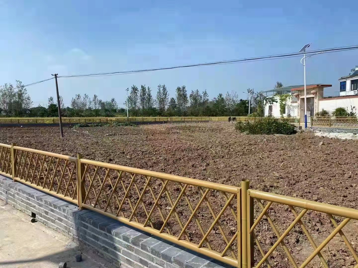 梅州 竹篱笆 菜园栅栏湘潭湘乡竹节围栏仿竹护栏