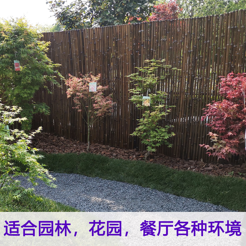 阜新 竹篱笆 菜园围栏烟台莱山木栅栏仿竹护栏