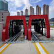 南阳汽车4S店隧道式9刷洗车机安装图片
