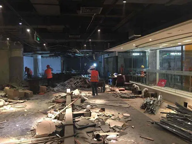 深圳大鹏区停业商场拆除天花板拆除回收清运公司