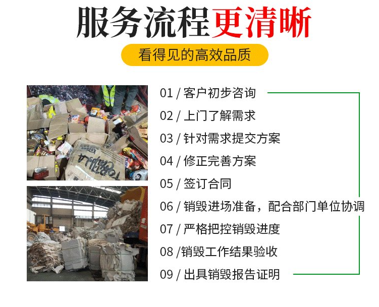 珠海市保税区货物销毁厂家回收处理单位