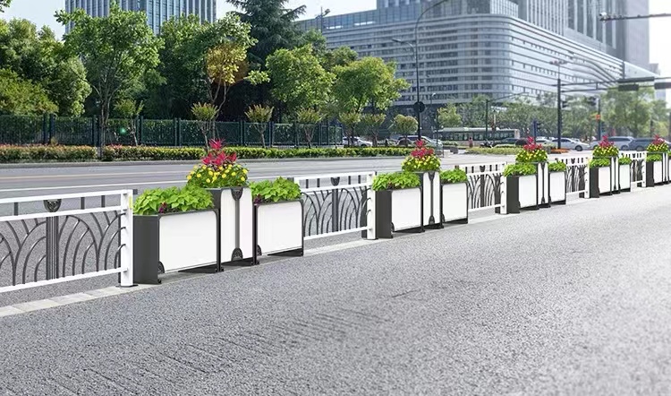 昌平不锈钢花箱厂家/雨水花箱定制厂家/花箱护栏