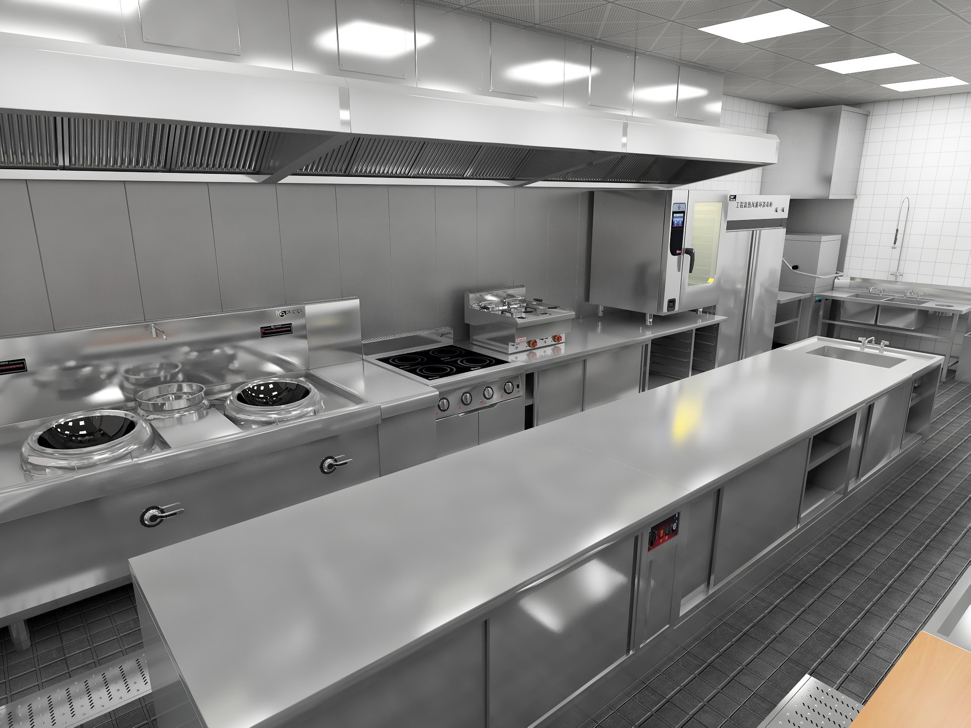 中阳环境监管智能厨房厨房安装智慧厨房茂发厨具