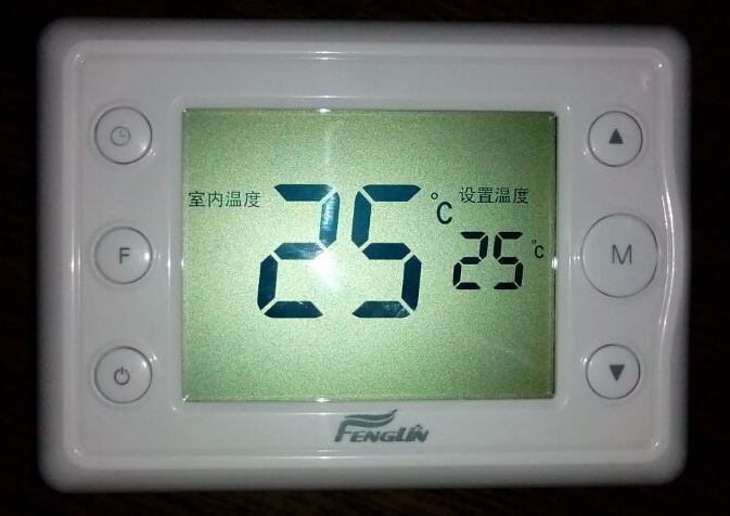 湖南常德空调地暖温控器控制面板液晶温度调节开关
