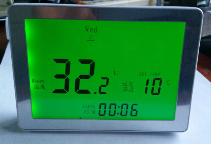 湖北襄阳空调地暖温控器控制面板液晶温度调节开关