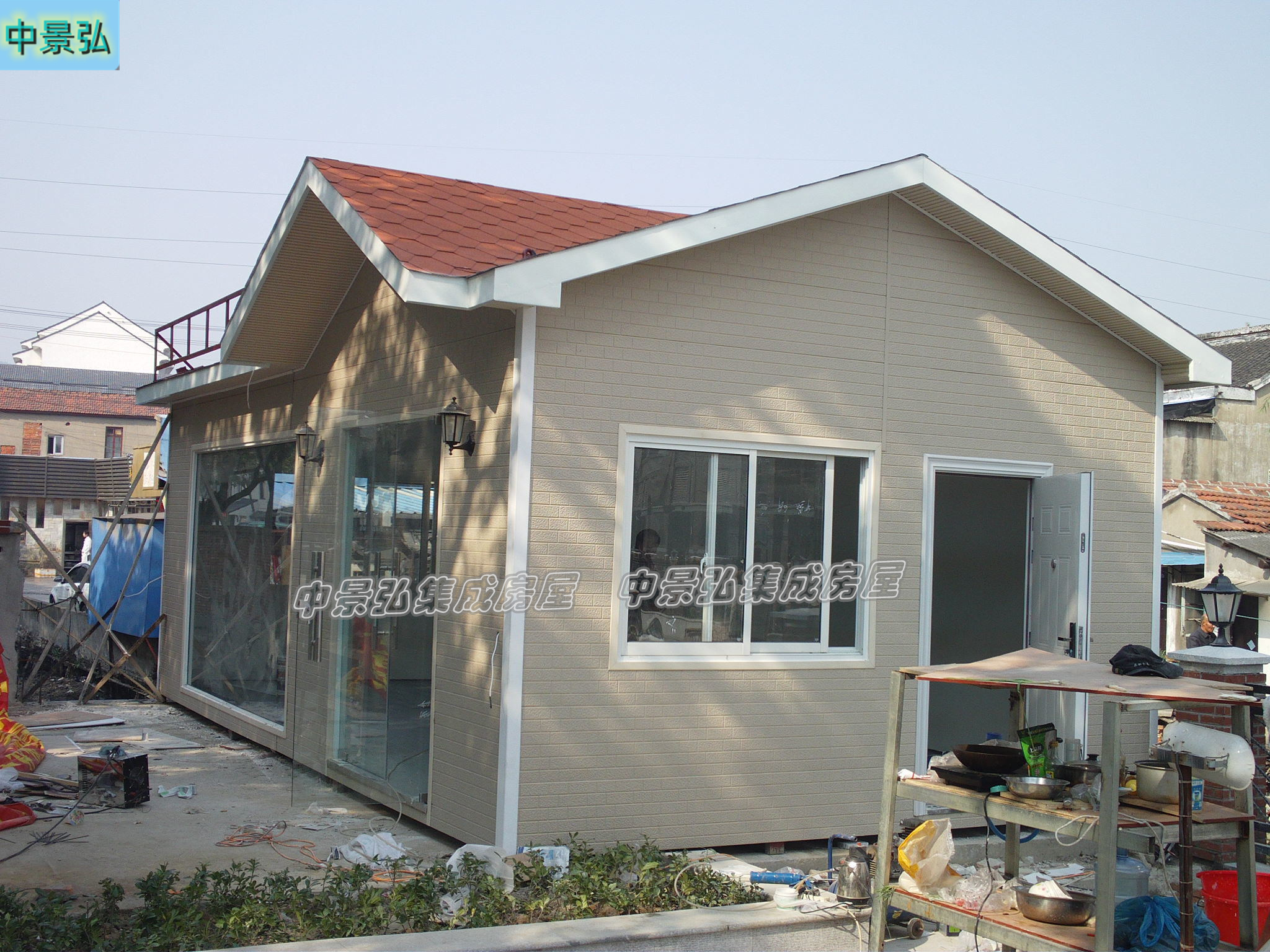 台州钢结构保安岗亭，小复式集成房屋，彩钢板保安亭生产工厂