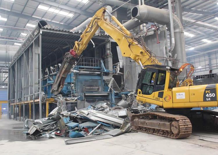 广州增城区二手厂房拆除回收工厂生产线拆除回收