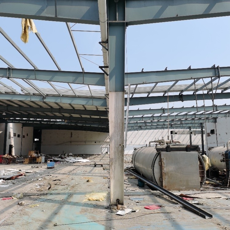 东莞区域废旧钢结构厂房回收工厂厂房拆除回收