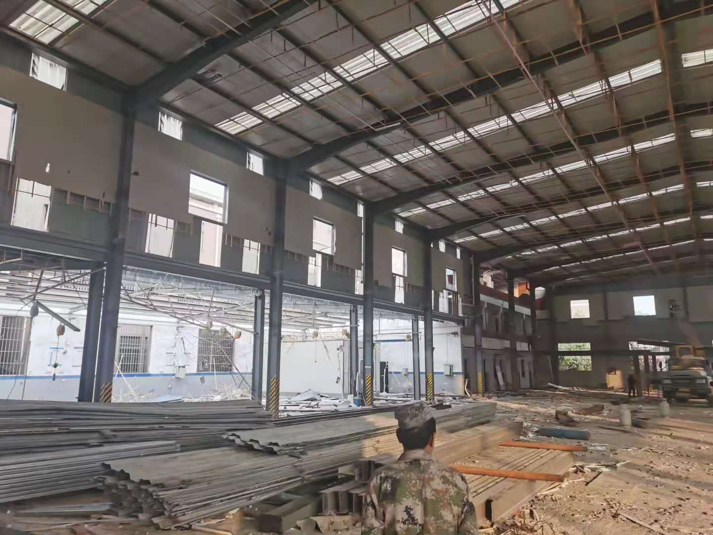 深圳宝安区厂房钢结构拆除回收二手钢结构回收