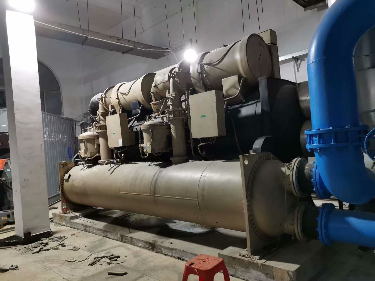 东莞各镇回收报废空调-水冷热泵机组回收再利用