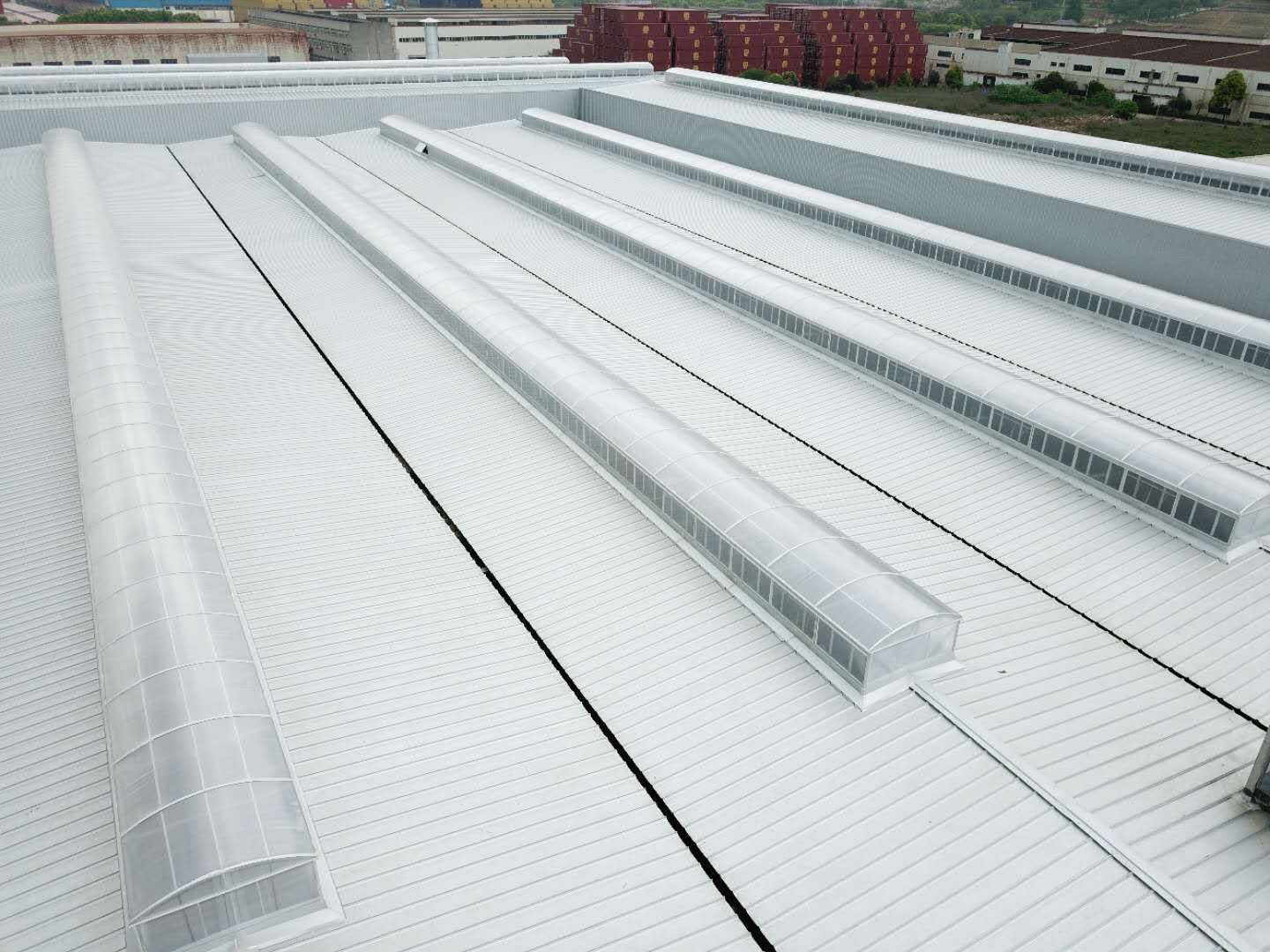 重慶萬州圓拱型排煙天窗 三角型電動(dòng)采光排煙天 