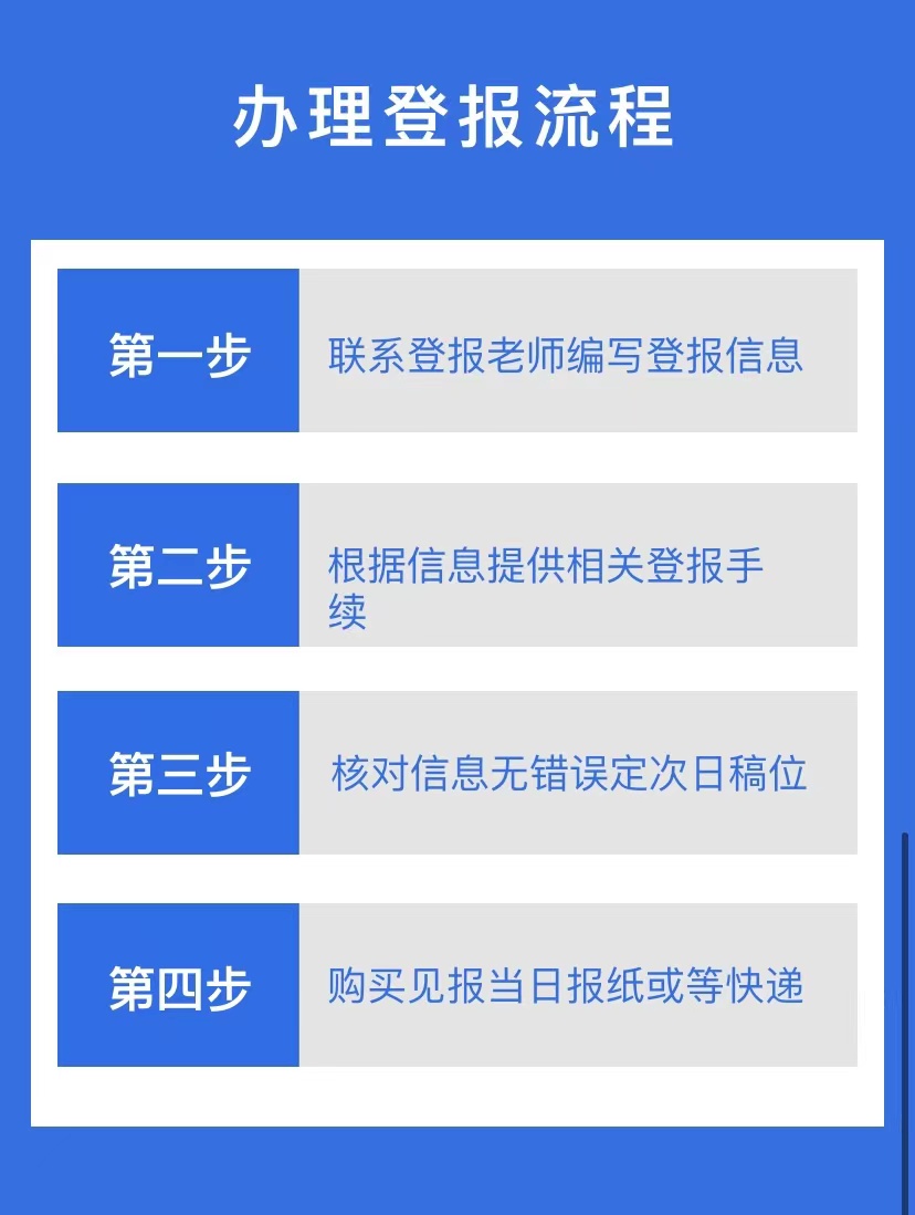 南京登报方式方法（报纸登报）