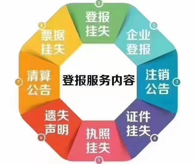 便民登报：德庆县报社登报环评公示登报电话