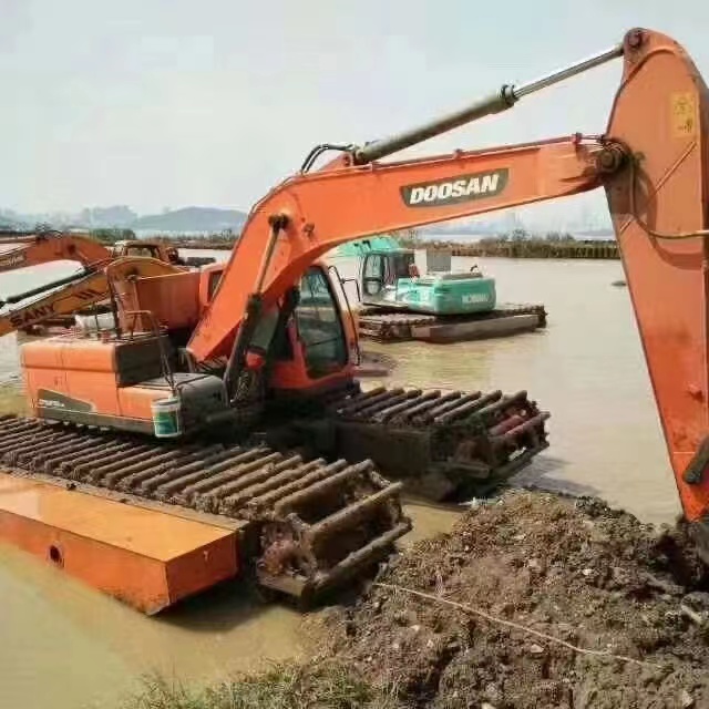 桂林水上挖掘机租赁浮船平台