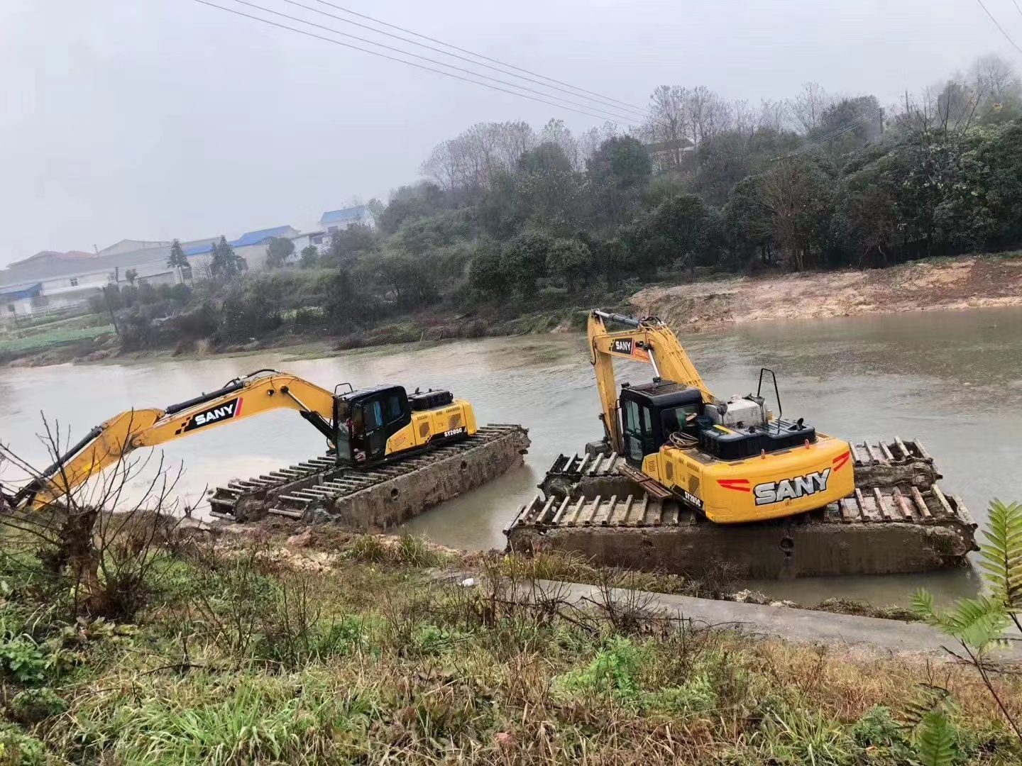 滁州水挖机打桩出租包月价格表