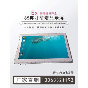 42寸防爆监控显示屏防爆查询机防爆电脑一体机