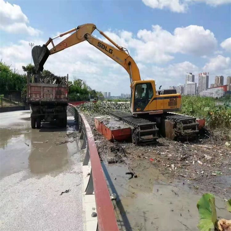 枣庄水上挖机清淤方案一天多少钱