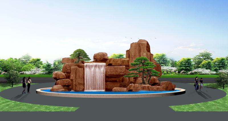 献县塑石假山厂家假山石产地大型园林假山假山景观设计