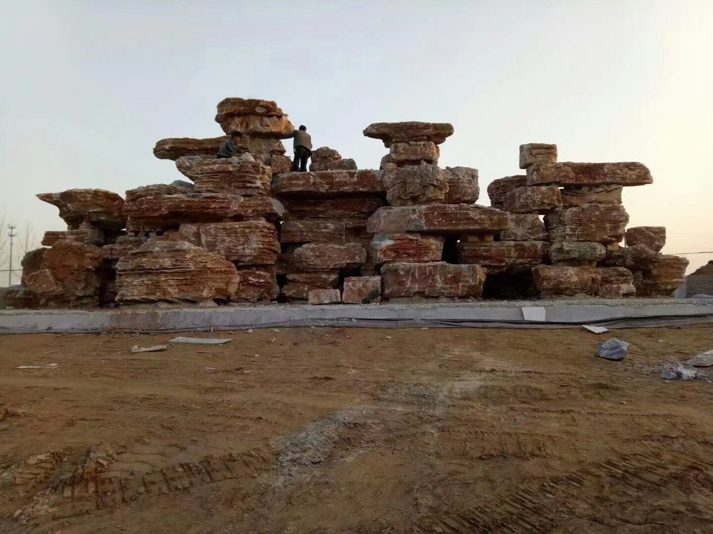 伊吾假山厂家制作水泥假山假山大门制作厂家