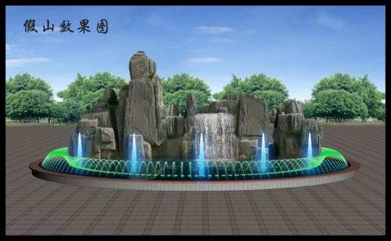 平阴塑石假山厂家广场制作假山酒店假山园林假山喷泉