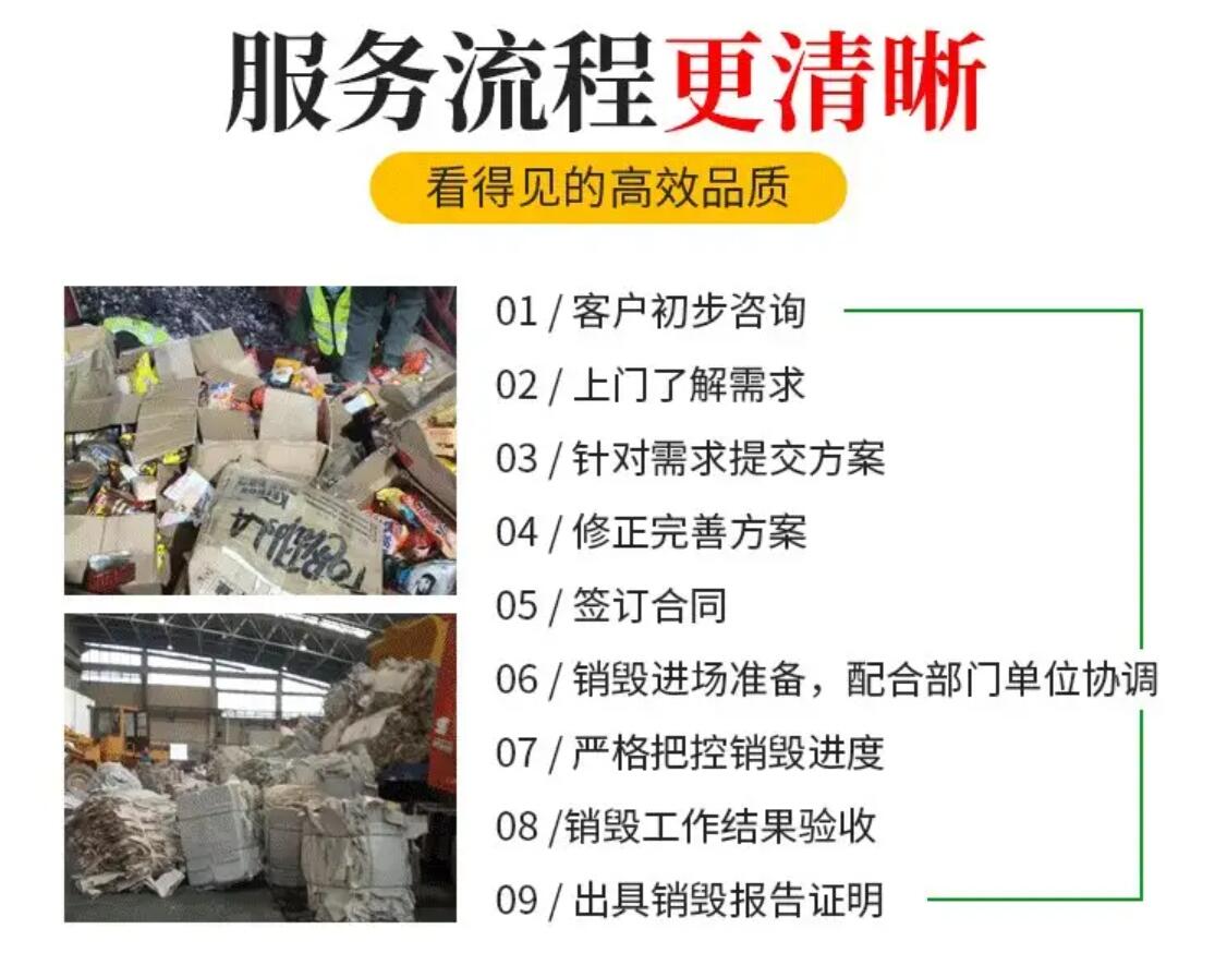 广州市越秀塑料玩具销毁产品报废回收公司