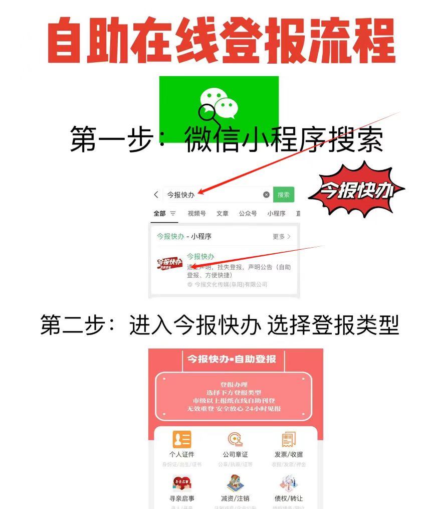 法人变更公告登报要什么流程